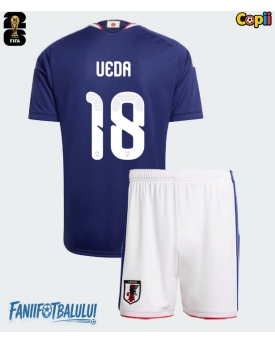 Japonia Ayase Ueda #18 Echipament de Fotbal Replică Mondial 2026 Copii Acasa (+ Șorturi)